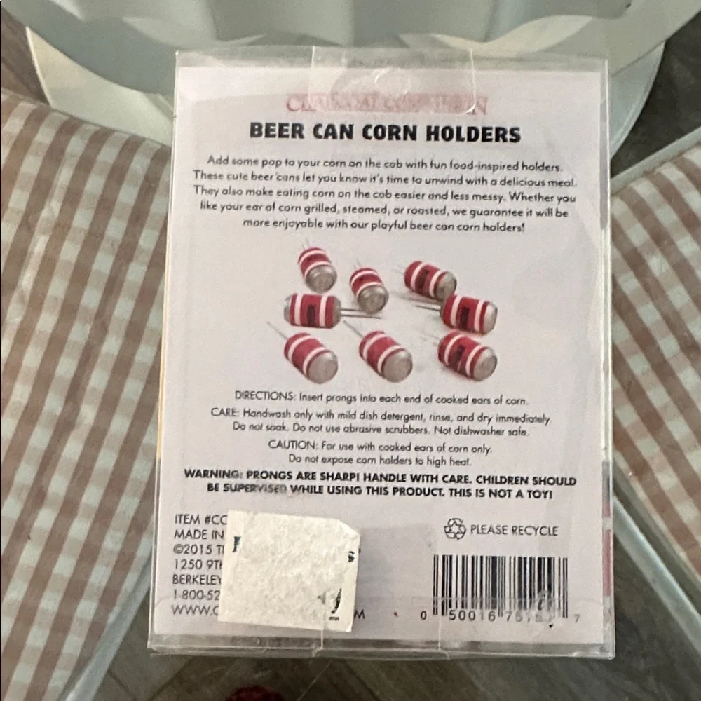 Beer Can Corn Holders - Red